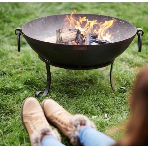 60cm Tula Firepit with Low Stand & Tongs